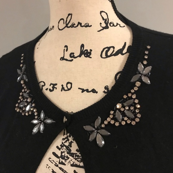 ‼️HUGE SALE‼️ NWT Sisters Black Jeweled Cardigan - Picture 3 of 8